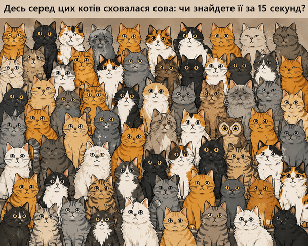 Де заховалася сова
