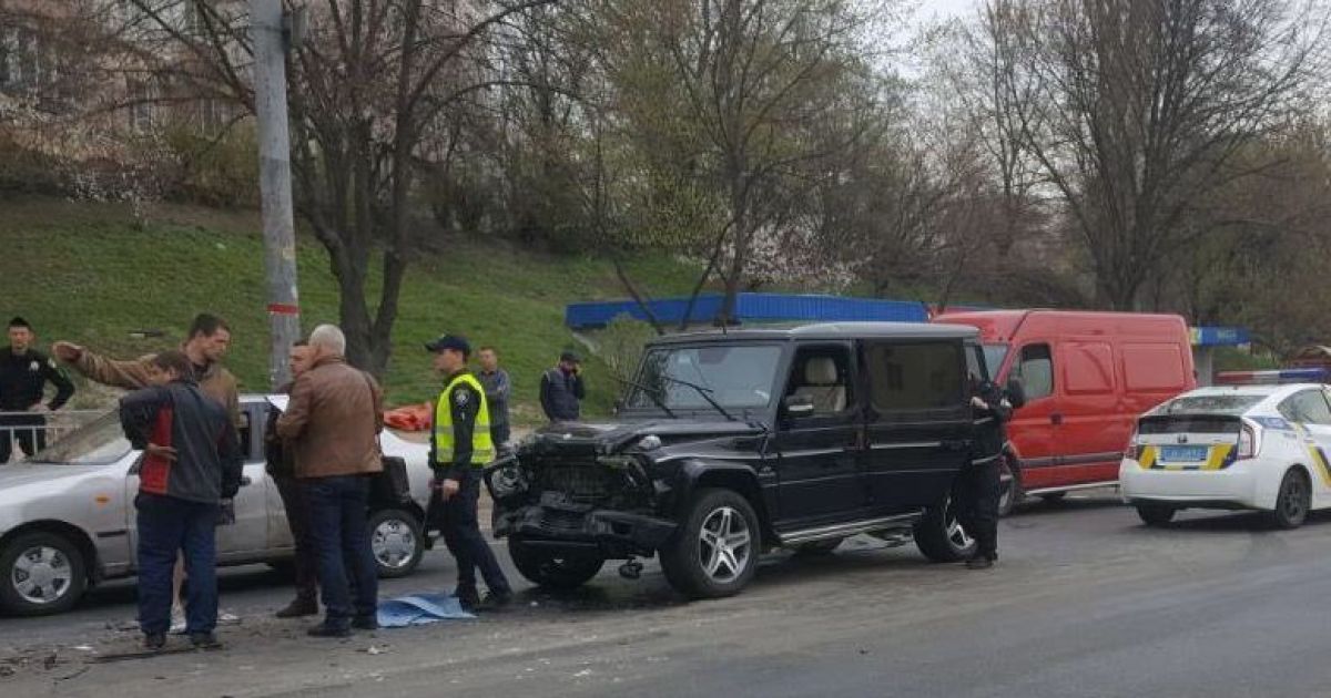 Авария в Подольском районе Киева