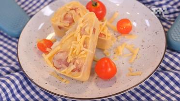 Детский пирог с сосисками "Вкусная фантазия" - Завтрак. дети