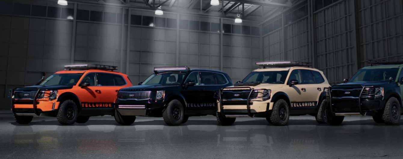 Кроссовер Kia Telluride получил четыре смелые модификации