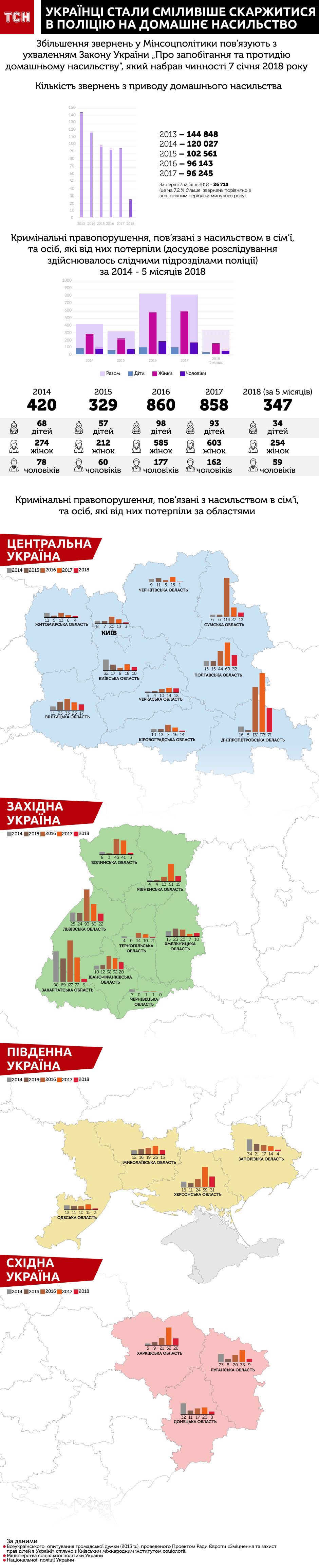 Домашнє сімейне насильство, інфографіка