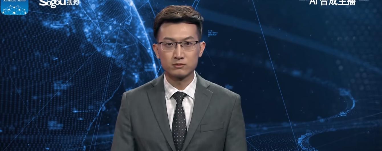 В Китае показали первого виртуального телеведущего с искусственным интеллектом