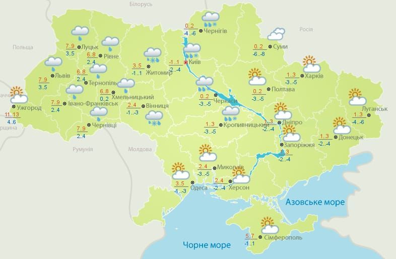 погода 14 листопада