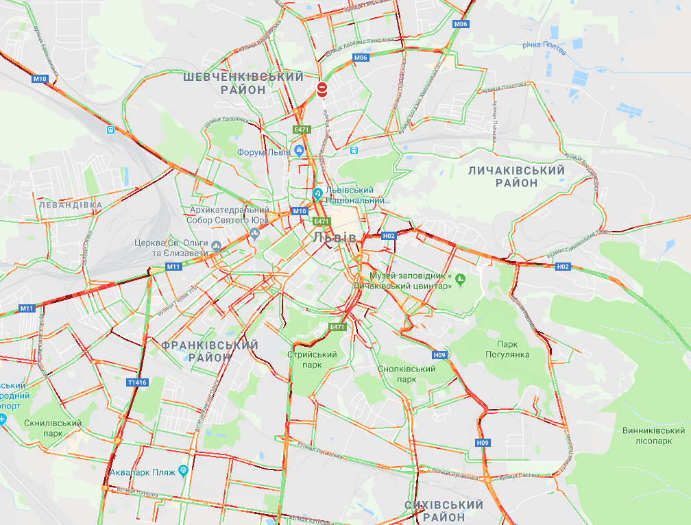 затори у Львовів