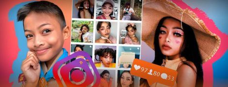 Из юноши в девушку. Как 12-летний мальчик из Таиланда заработал на дом необычным макияжем в Instagram