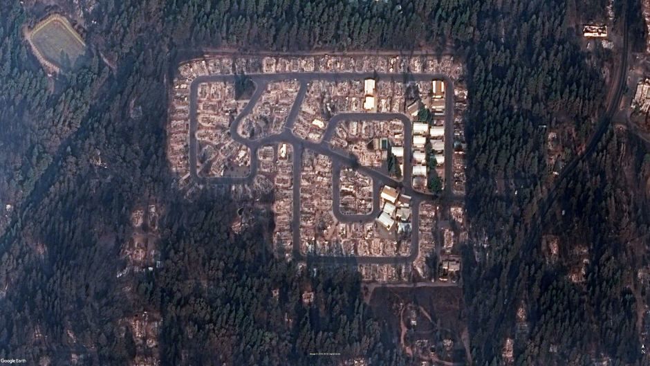Пожар в Калифорнии до и після_1