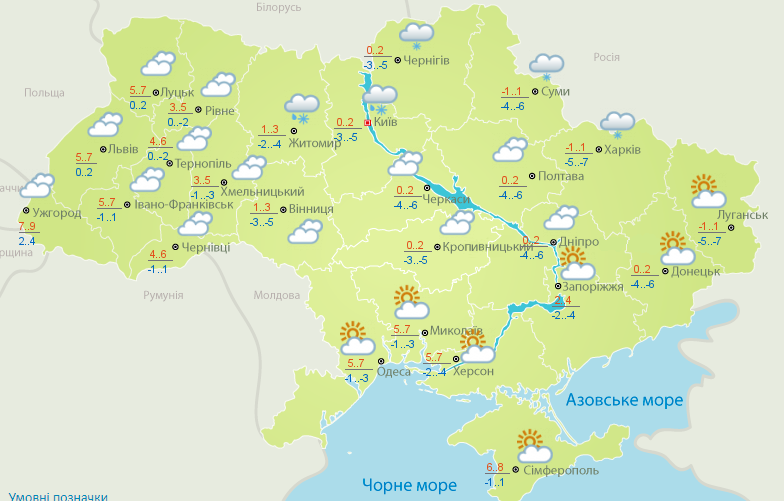 погода, 25 листопада