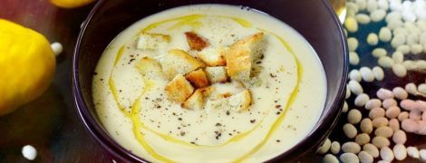 Изысканный крем-суп из белой фасоли