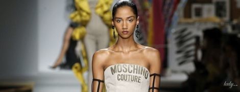 Вишукані силуети і колготки зі штрихуванням: колекція Moschino сезону весна-літо 2019