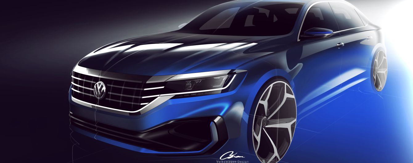 Оновлений Volkswagen Passat засвітили на тизері
