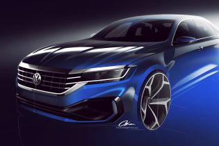 Обновленный Volkswagen Passat засветили на тизере