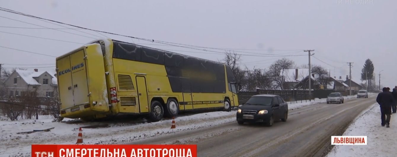 Моторошна ДТП із автобусом на Львівщині потрапила на запис відеореєстратора