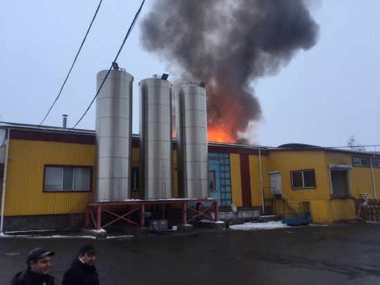 На Вінниччині сталася пожежа на заводі молокопродуктів - ДСНС