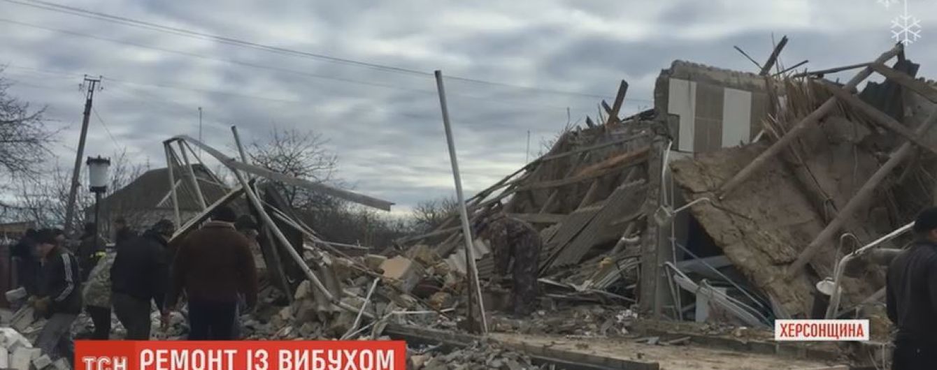 На Херсонщине четверо человек пострадали от взрыва газового баллона в частном доме