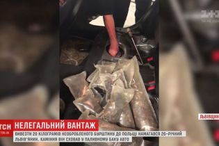 Львовянин набил топливный бак янтарем и пытался выехать в Польшу