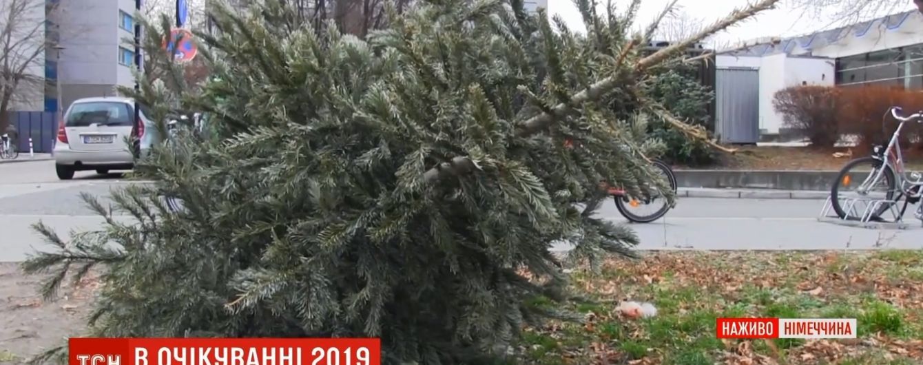 В Берлине повыкидывали елки: город готовится к безумным фейерверкам