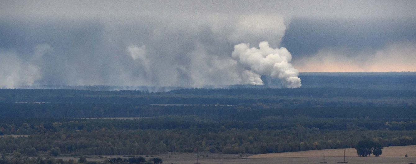 Взрывы на военных складах возле Ични: в соцсети обнародовали первое видео с дрона