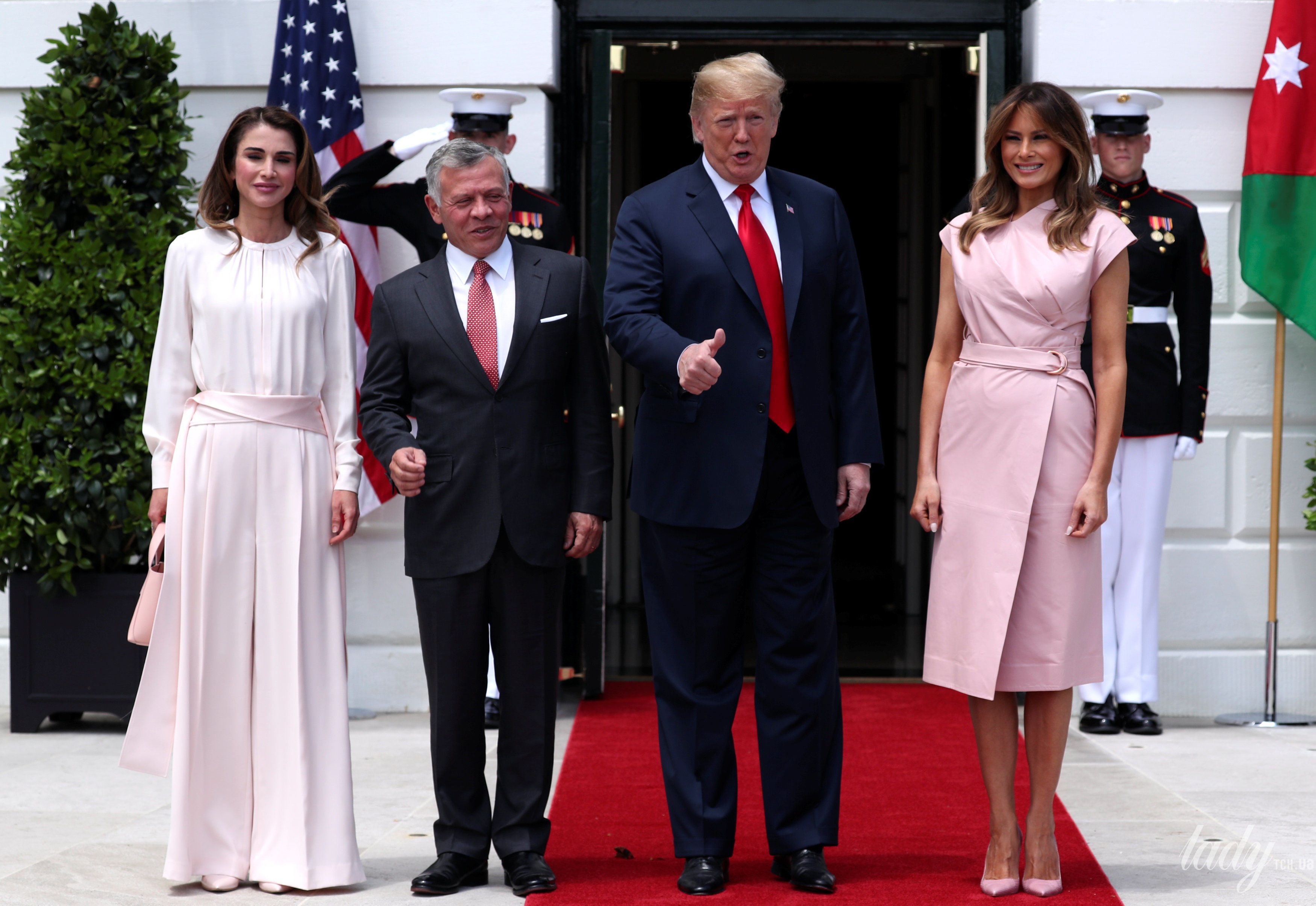 Мелания Трамп и королева Рания_1
