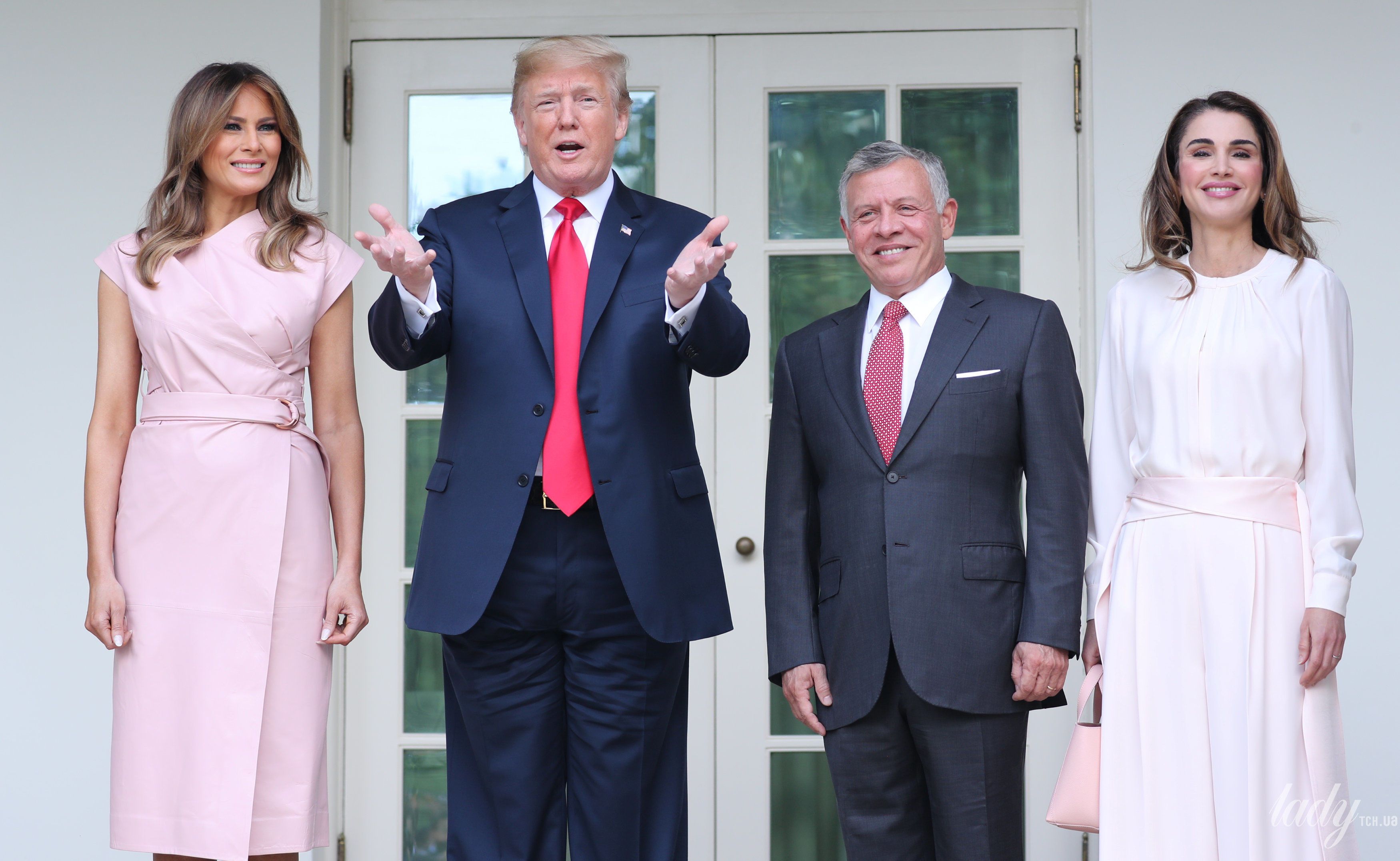 Мелания Трамп и королева Рания_2