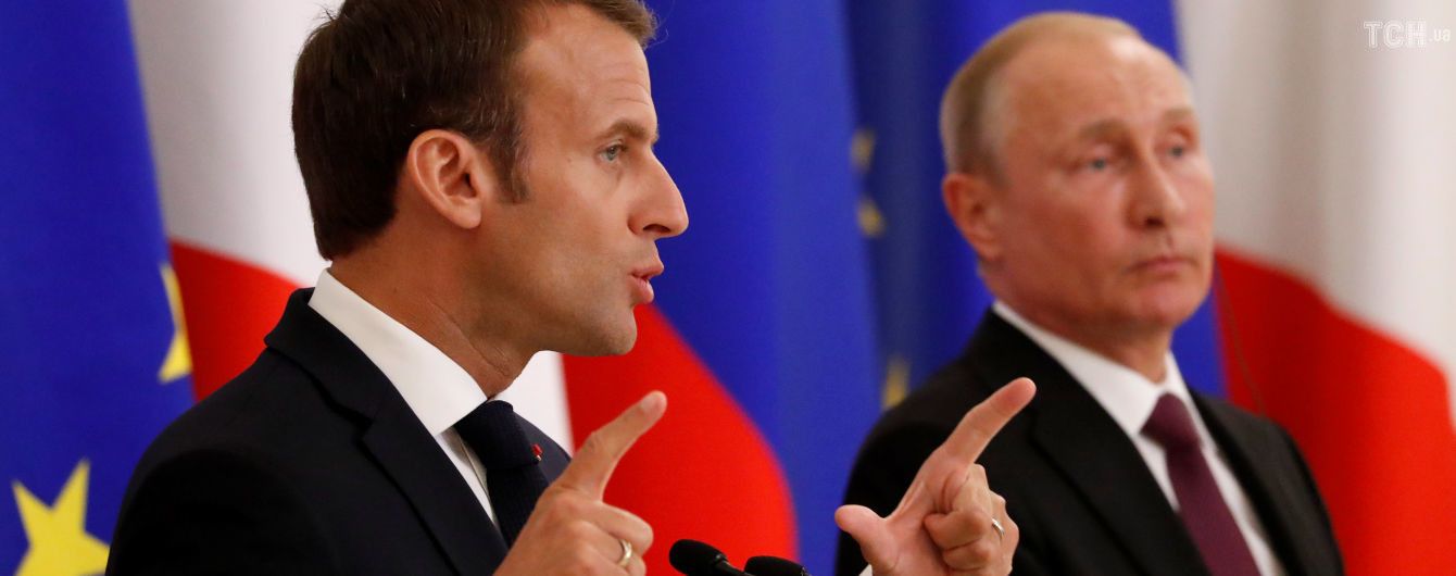 Макрон пояснив Путіну, що санкції проти Росії діятимуть до прогресу на Донбасі