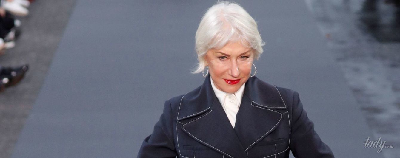 Затмила Ирину Шейк: 72-летняя Хелен Миррен вышла на подиум в Париже