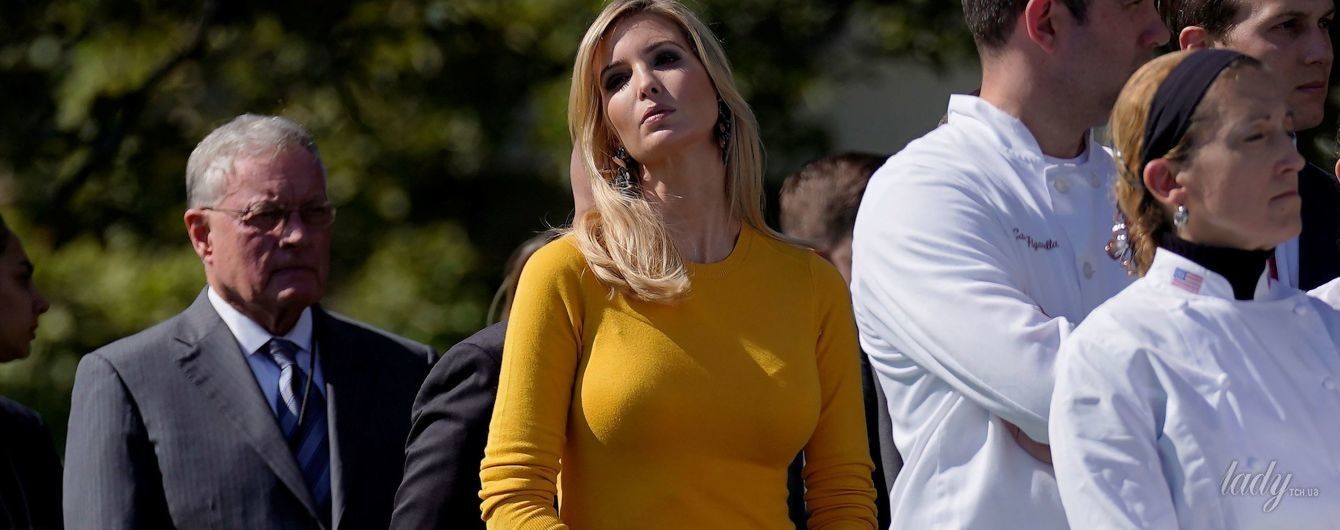 В ярком боди и юбке в клетку: Иванка Трамп на официальном мероприятии