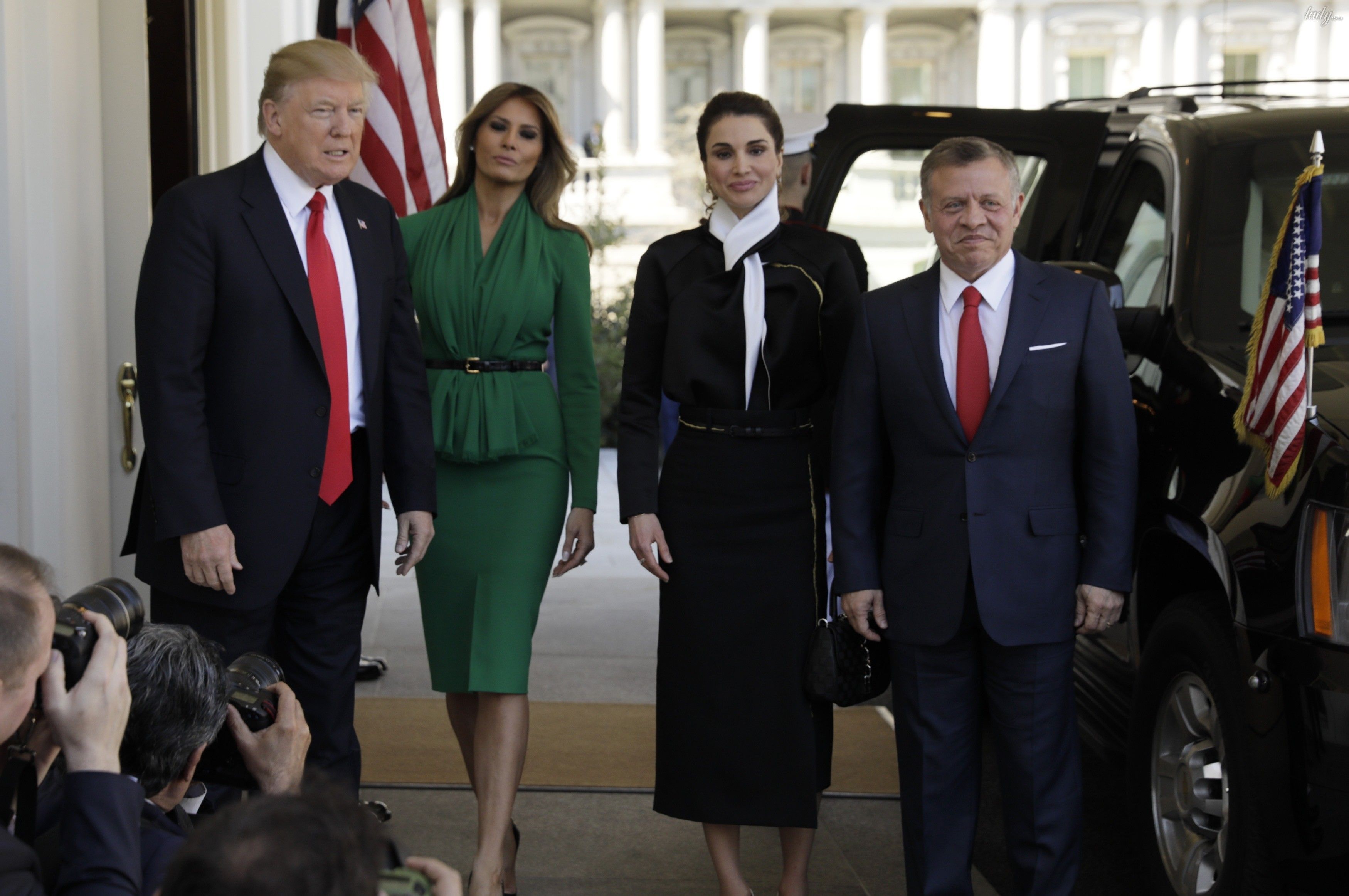 Мелания Трамп и королева Рания