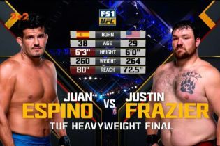 UFC. Хуан Эспино - Джастин Фразьер. Видео боя
