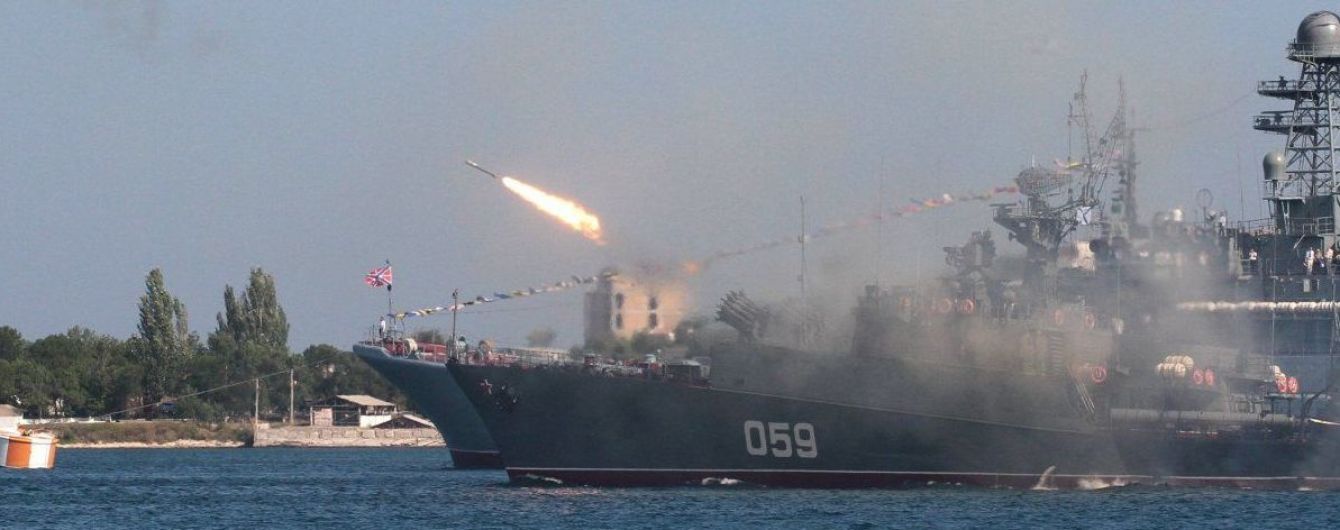 Российские оккупанты провели в Крыму учения с отработкой ракетных ударов по морским целям
