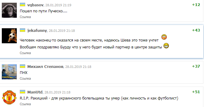 Коментарі про Ракицького