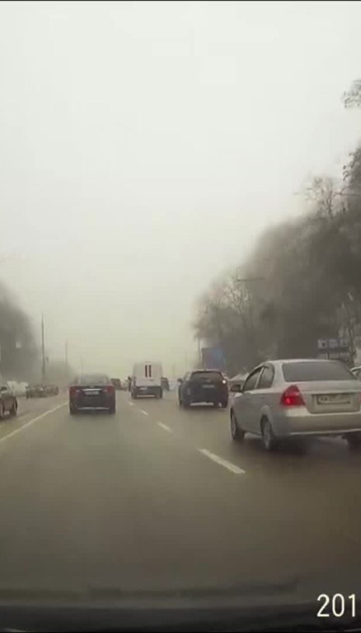 Відео з реєстратора постраждалої у ДТП автівки