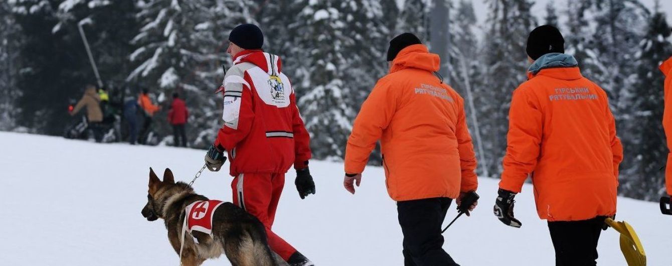 В Карпатах сошли две лавины мокрого снега