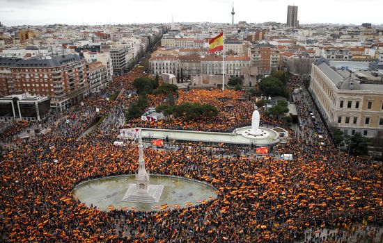 У Мадриді 45 тисяч іспанців протестували проти "м'якої політики" уряду щодо каталонських сепаратистів