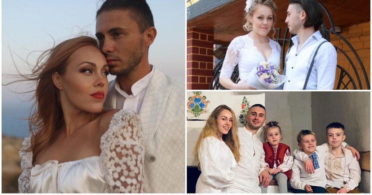 Тарас і Олена Тополя з родиною
