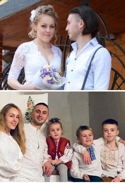 Тарас и Елена Тополя с семьей