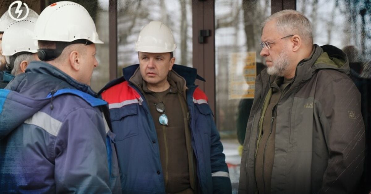 Герман Галущенко побывал на разрушенной россиянами ТЭС/Фото: centrenergo.com