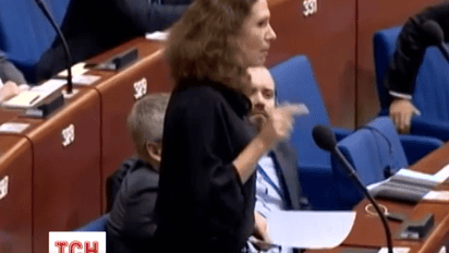 Сестра Левочкина на сессии ПАСЕ выступила с критикой украинской власти