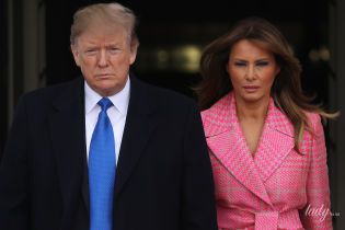 Она безупречна: Мелания Трамп в розовом пальто и лодочках появилась на официальной встрече