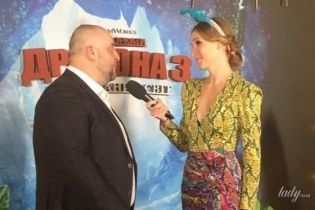 В питоновом костюме и с динозавром на голове: стильная Катя Осадчая на премьере мультфильма