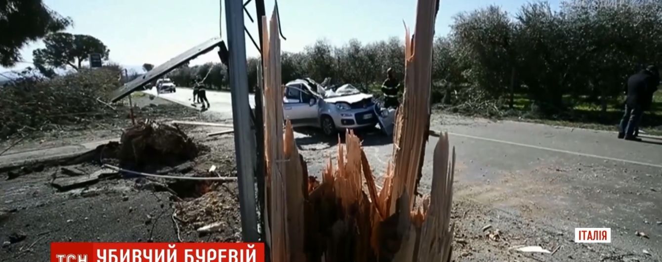 Италия страдает от ветра: деревья падают на людей в Риме и Неаполе