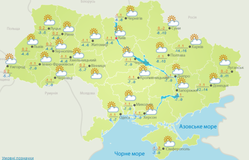 погода, 24 лютого