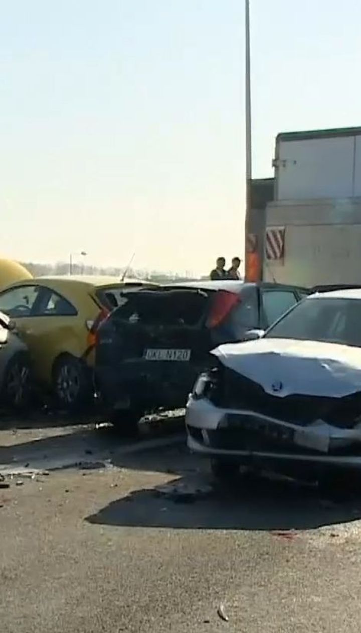 На западе Польши произошла масштабная ДТП