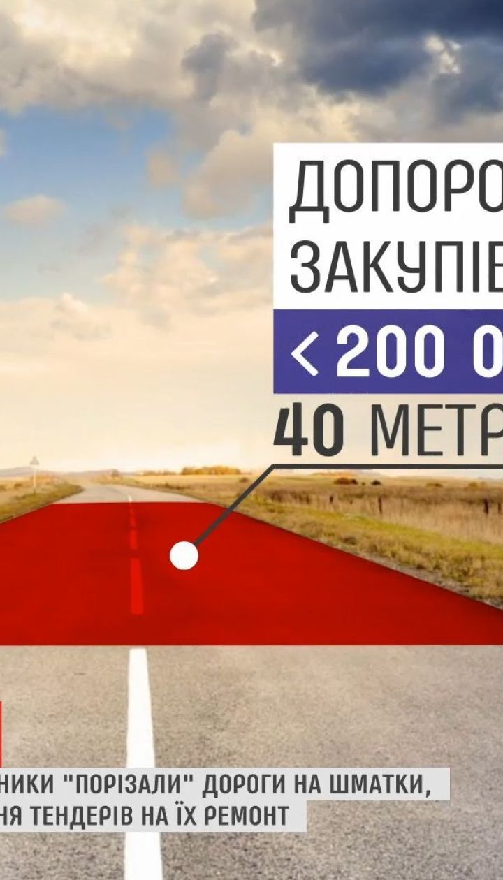 Кому гроші: тернопільські чиновники "порізали" дорогу, щоб уникнути тендерів