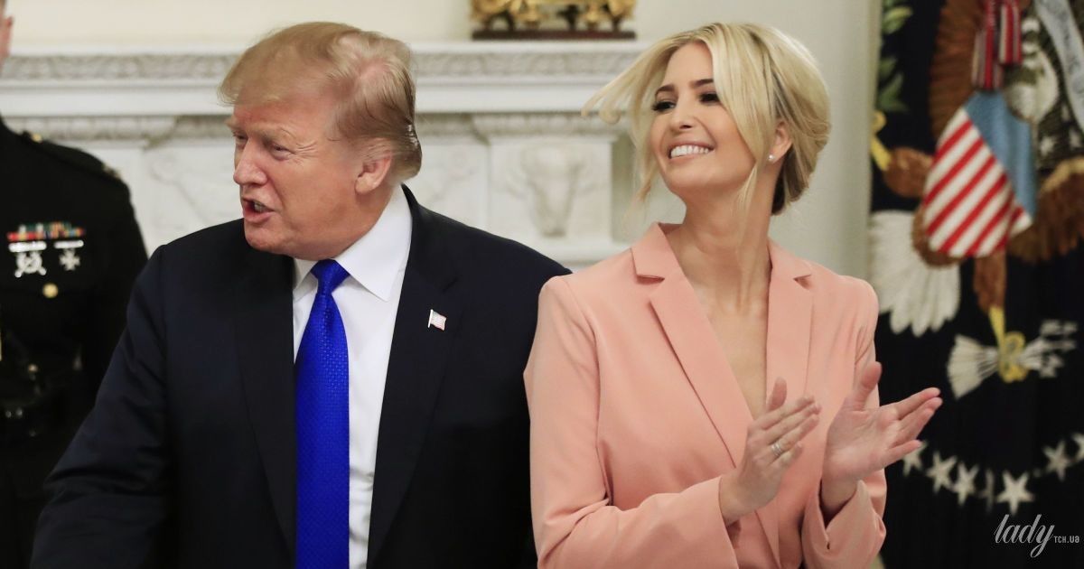У рожевому костюмі з великим бантом: ефектний лук Іванки Трамп у Білому домі