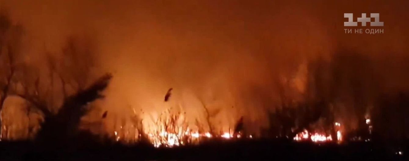 На Одесчине почти сутки тушат масштабный пожар в Днестровских плавнях