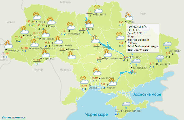 погода ,23 березня