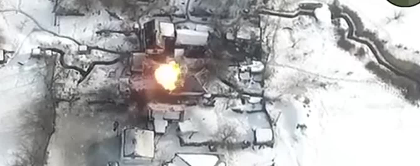 Волонтер обнародовал видео уничтожения командного пункта боевиков на Луганщине – шестеро оккупантов погибли