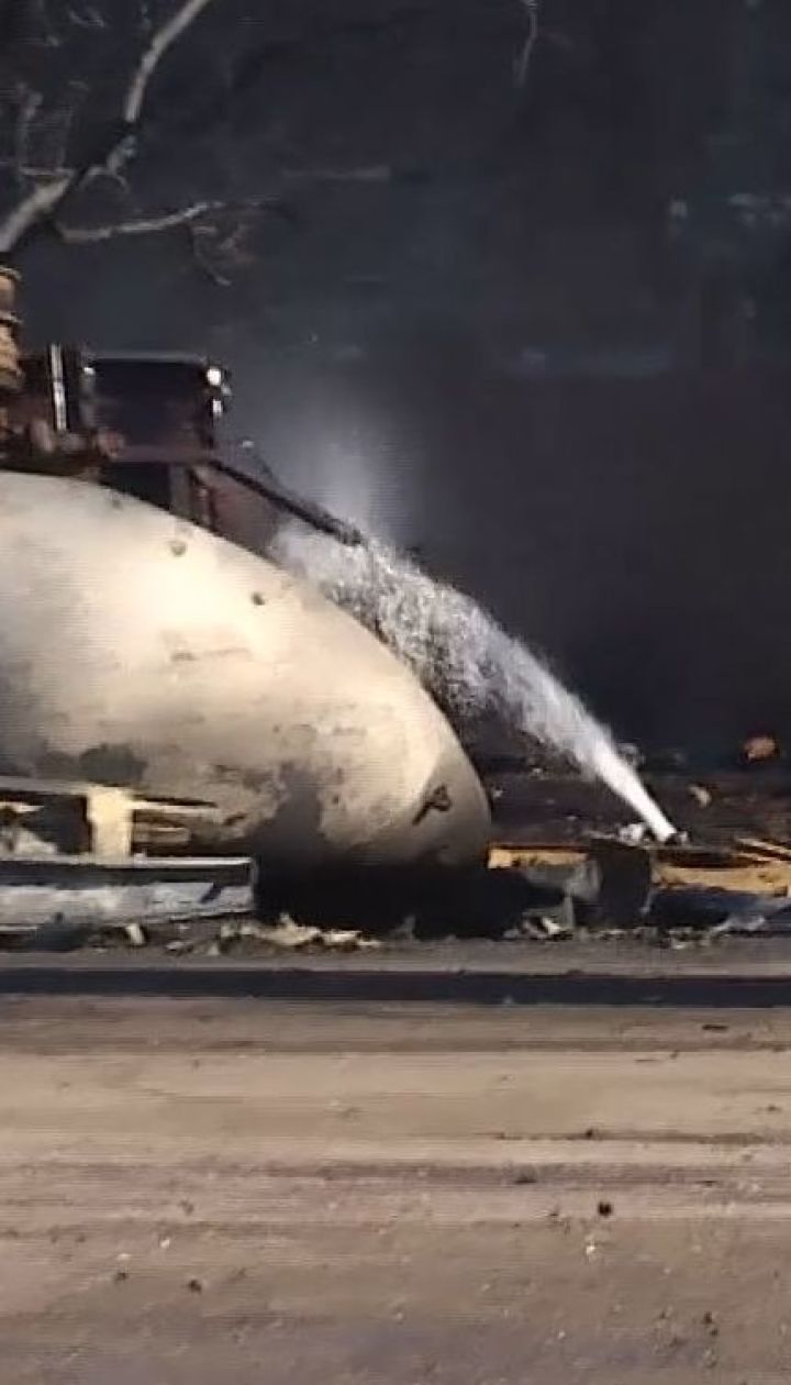 Під час пожежі на газовій заправці у Кропивницькому згоріли 18 авто