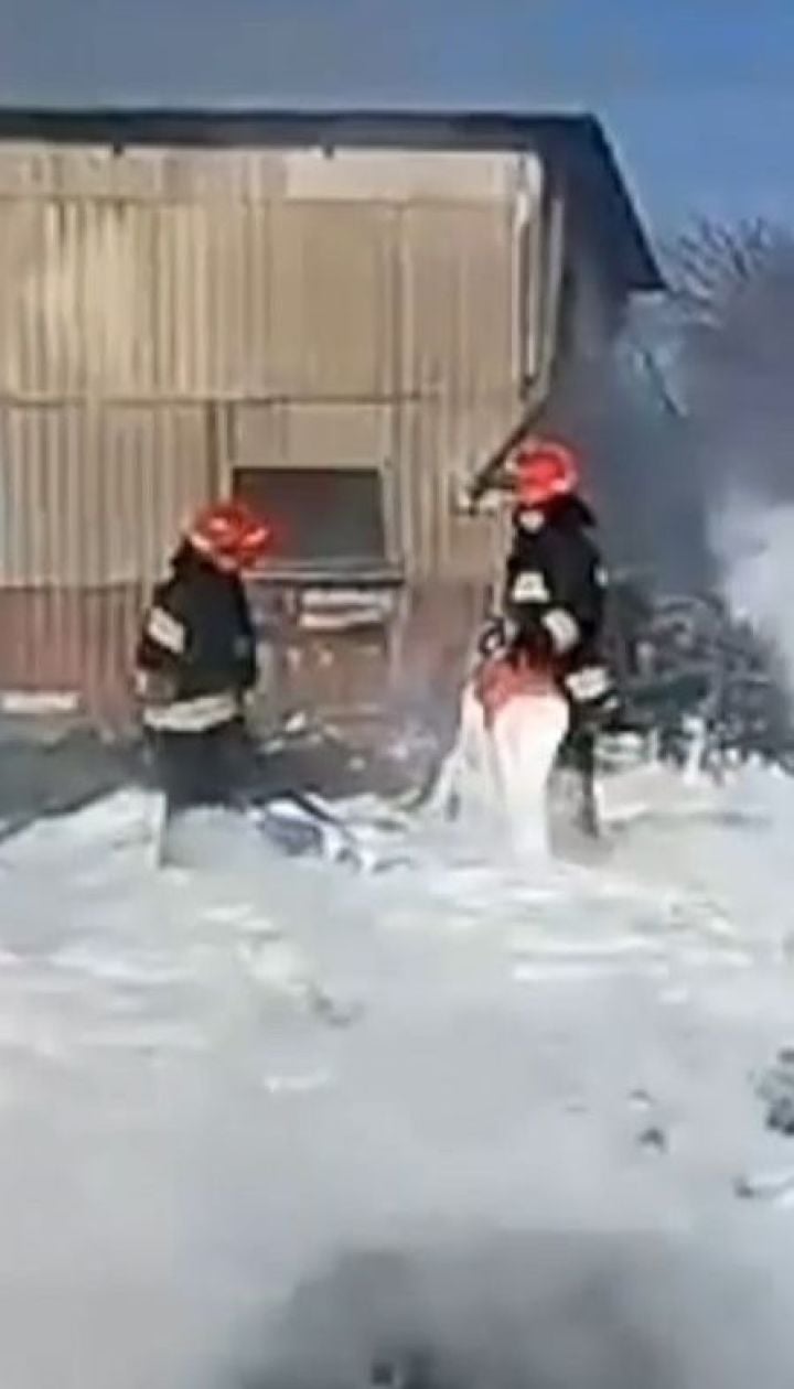 Крупный пожар произошел под Винницей