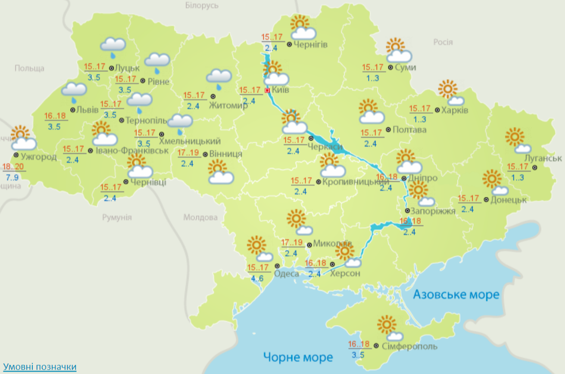 погода, 7 квітня
